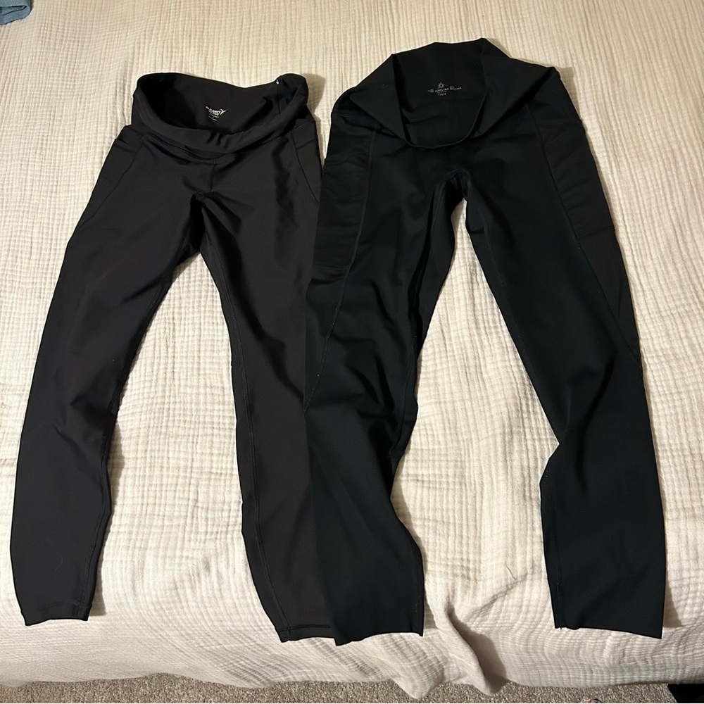 Aerie and Old Navy Black Leggings